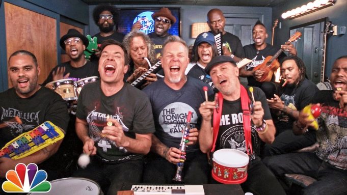 ГРУППА METALLICA СЫГРАЛА СВОЙ ХИТ НА ДЕТСКИХ МУЗЫКАЛЬНЫХ ИНСТРУМЕНТАХ