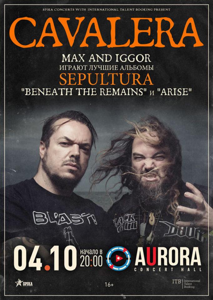 04 ноября — MAX & IGGOR CAVALERA в СПб