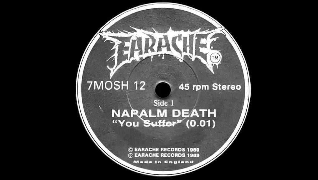 Napalm Death - "You Suffer" сингл в 1,316 секунды