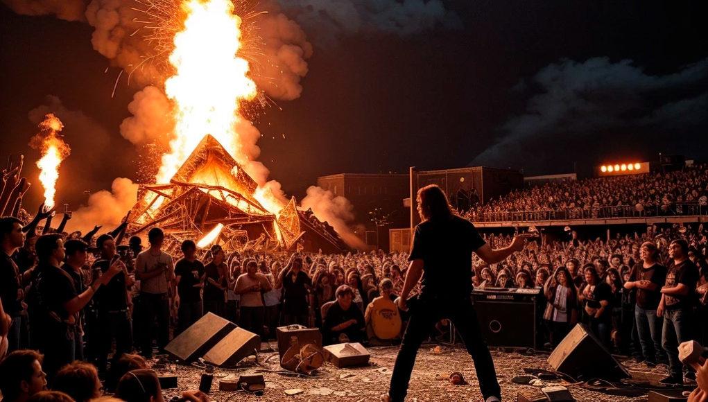 Metallica устроила настоящее землетрясение на концерте в США Metallica устроила настоящее землетрясение на концерте в США