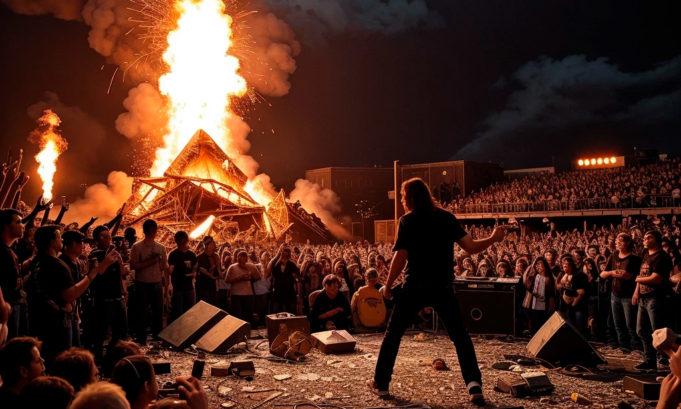 Metallica устроила настоящее землетрясение на концерте в США Metallica устроила настоящее землетрясение на концерте в США
